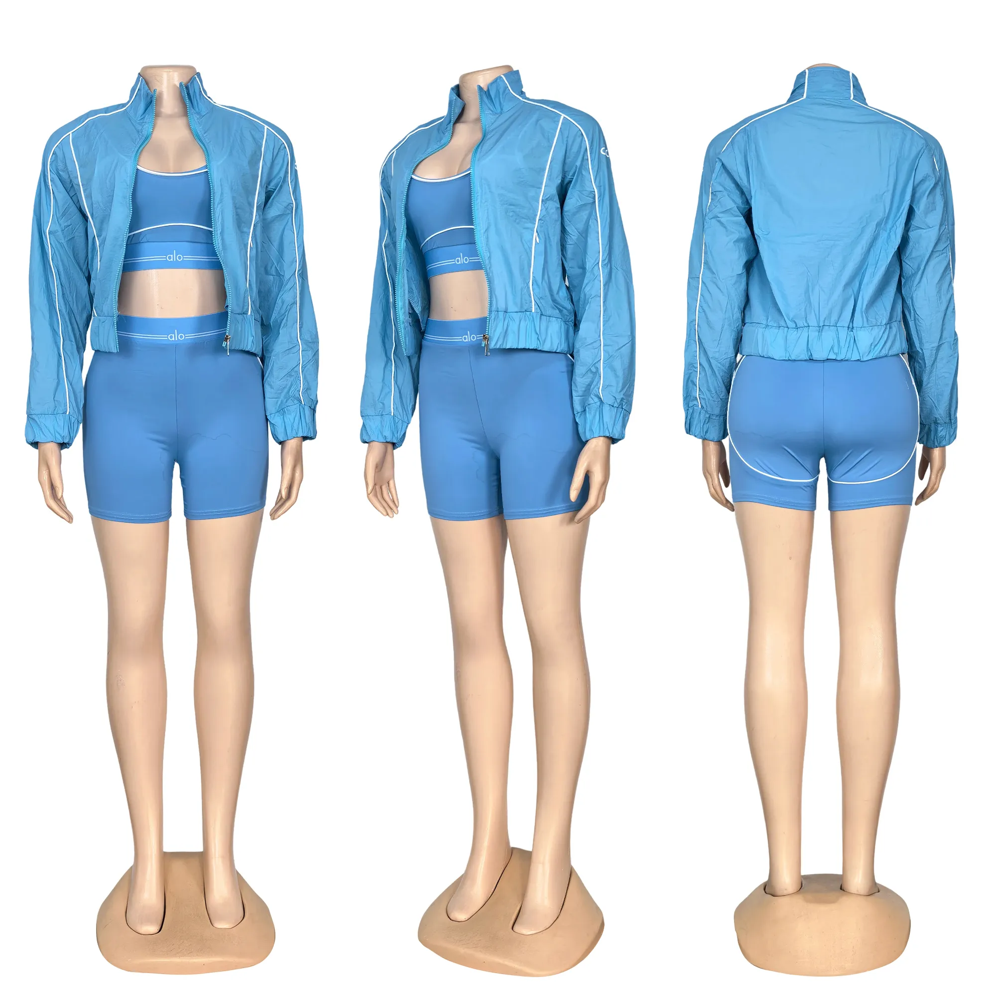Three-piece shorts set